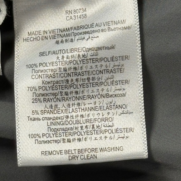 Whimsical BCBG Ophelia Small Belted Ruffle Trench Coat Asymmetrical Flared Hem - Picture 6 of 12